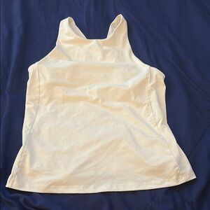 Athleta Cream Tank Top with Wide Straps